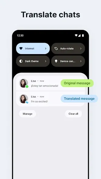 Bubble Screen Translate Mod