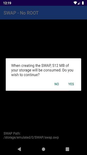 SWAP - No ROOT
