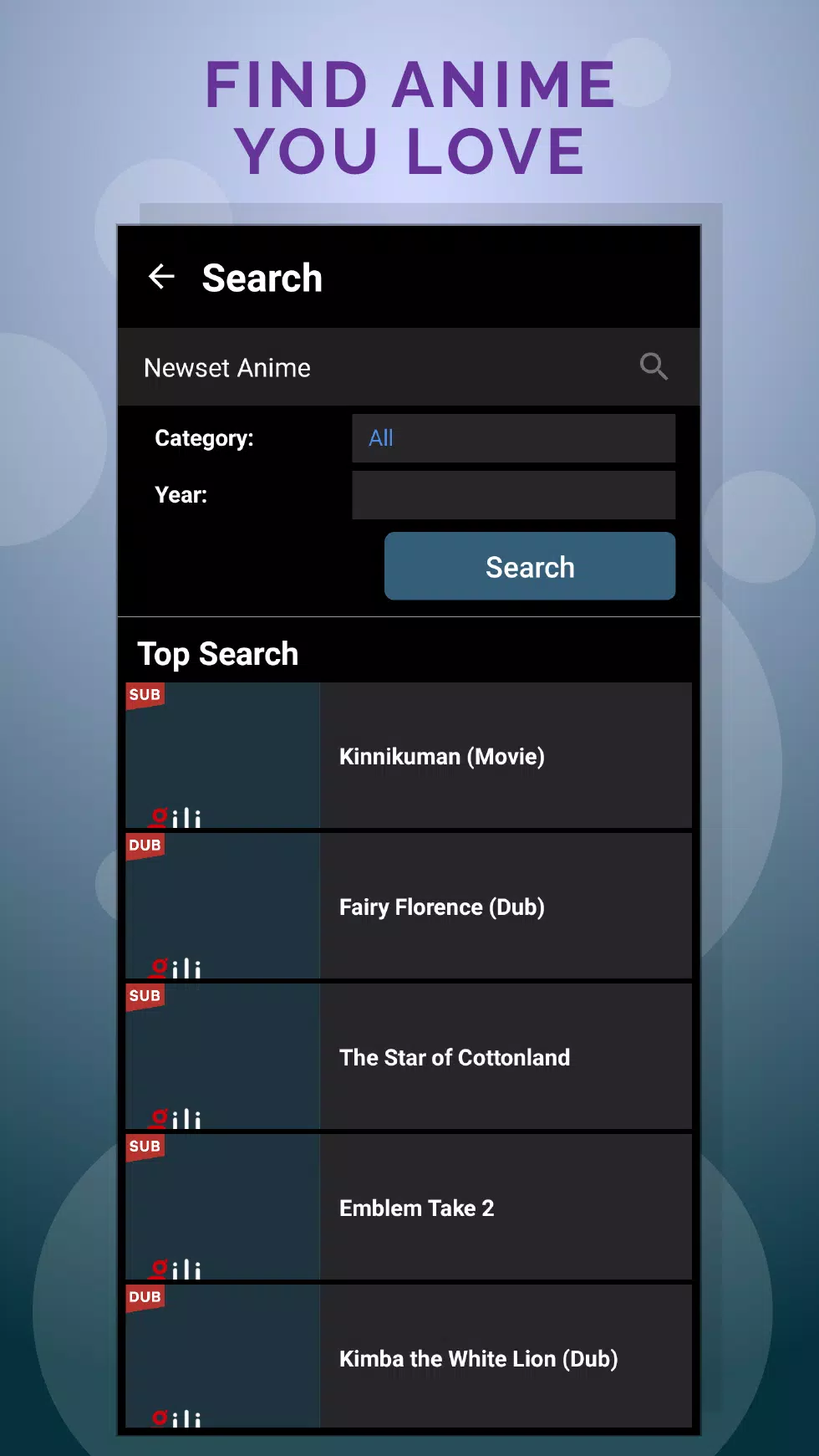 Giili Anime Watch & Discovery
