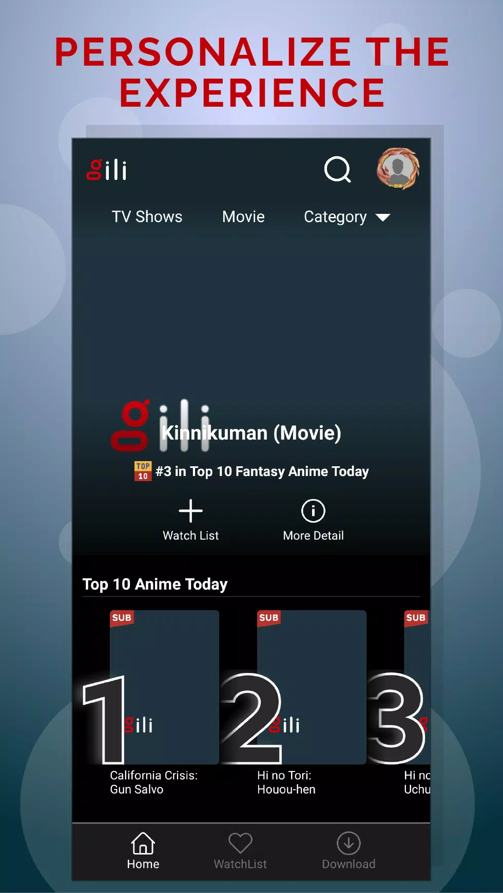 Giili Anime Watch & Discovery