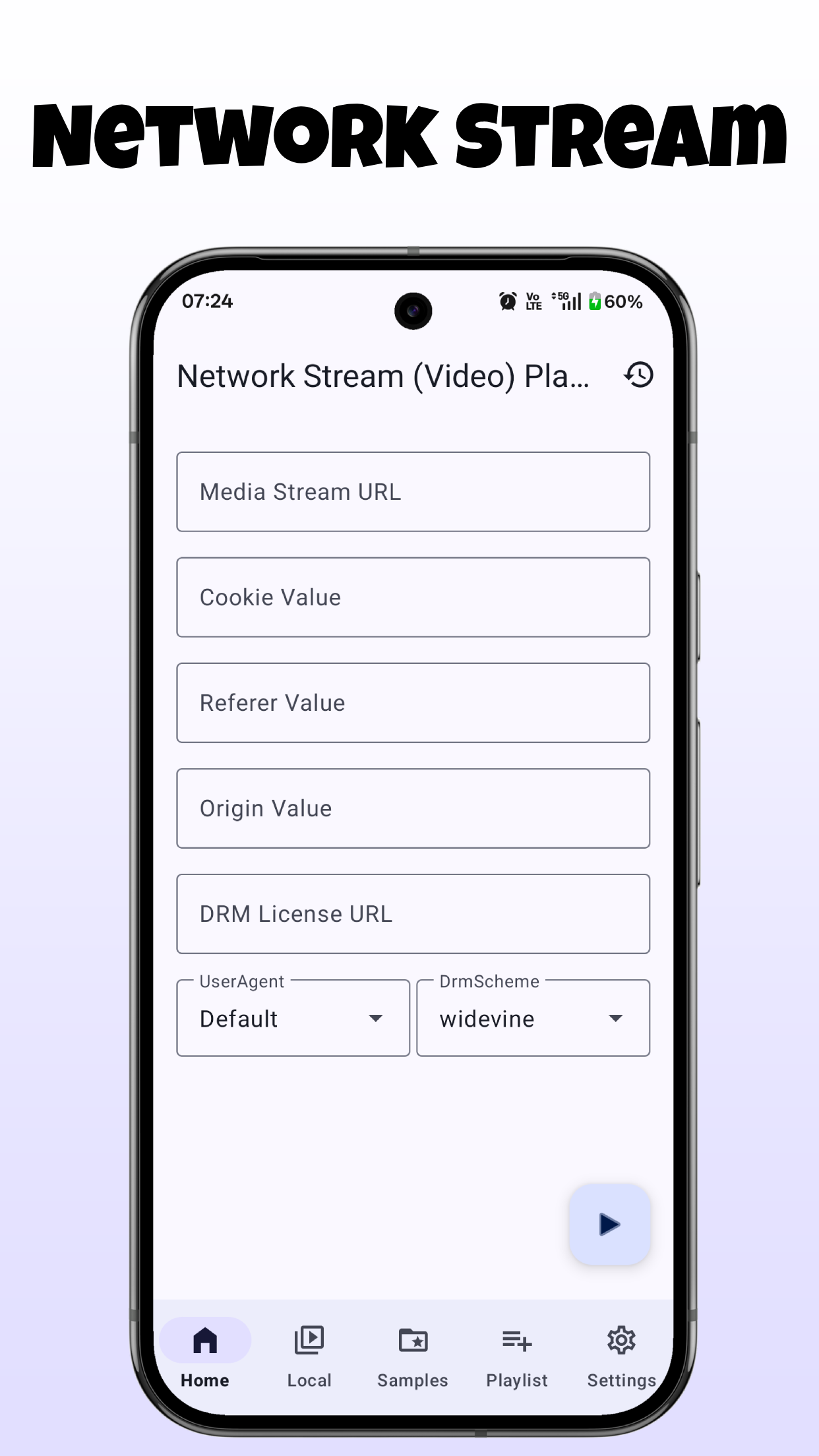 Network Stream Player Network Stream Player