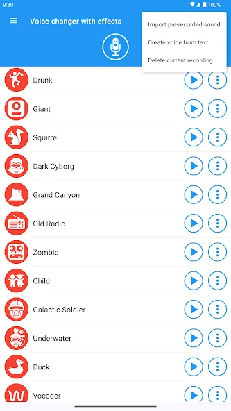 Voice changer with effects Voice changer with effects