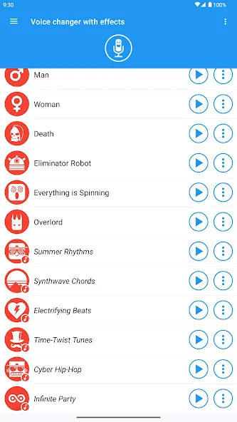 Voice changer with effects Voice changer with effects