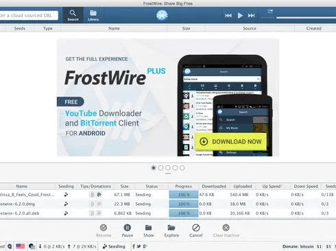 FrostWire Downloader & Player