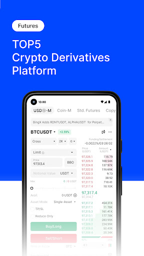 BingX Trade BTC, Buy Crypto