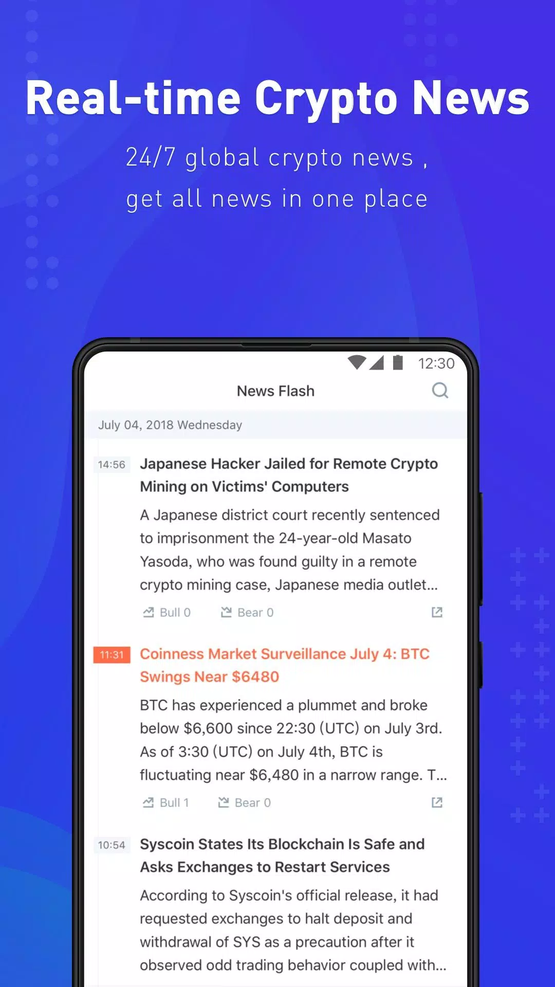 Coinness - Real-time crypto market index and news