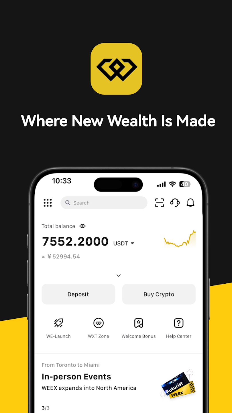 Weex: Trade Bitcoin & Futures