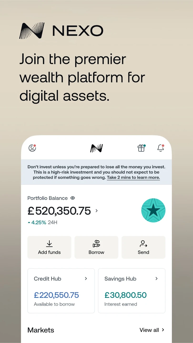 Nexo: Crypto Wealth Platform