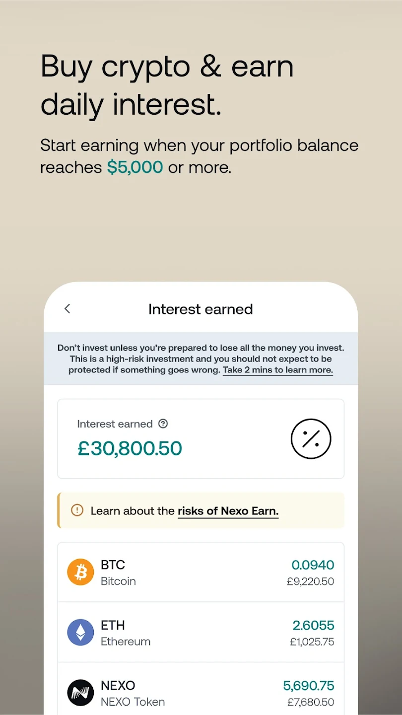 Nexo: Crypto Wealth Platform