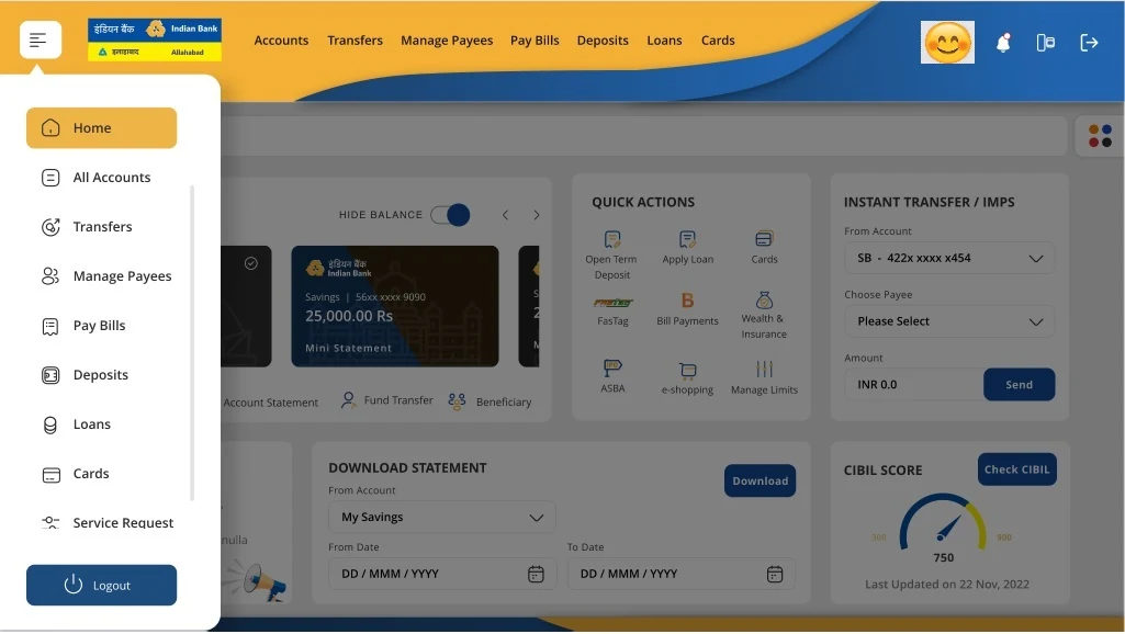 IndOASIS - Indian Bank Mobile