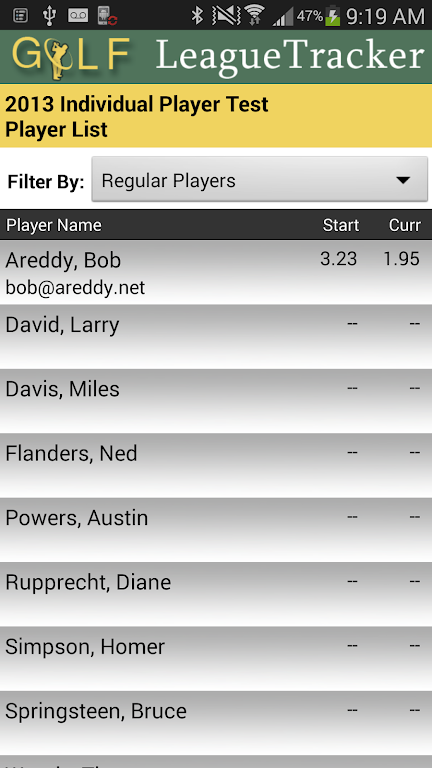 Golf League Tracker Classic