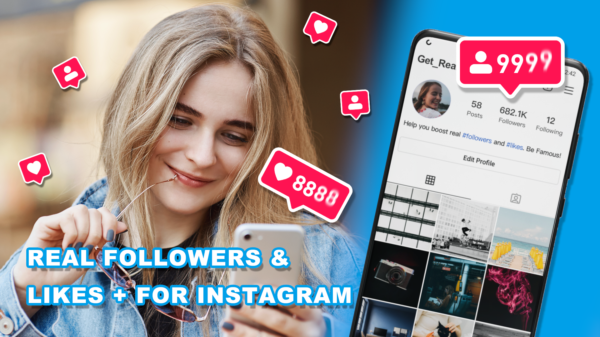 GetReal Follower for instagram