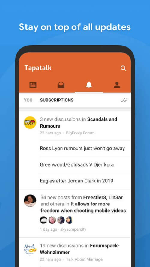 Tapatalk Pro - 200,000+ Forums