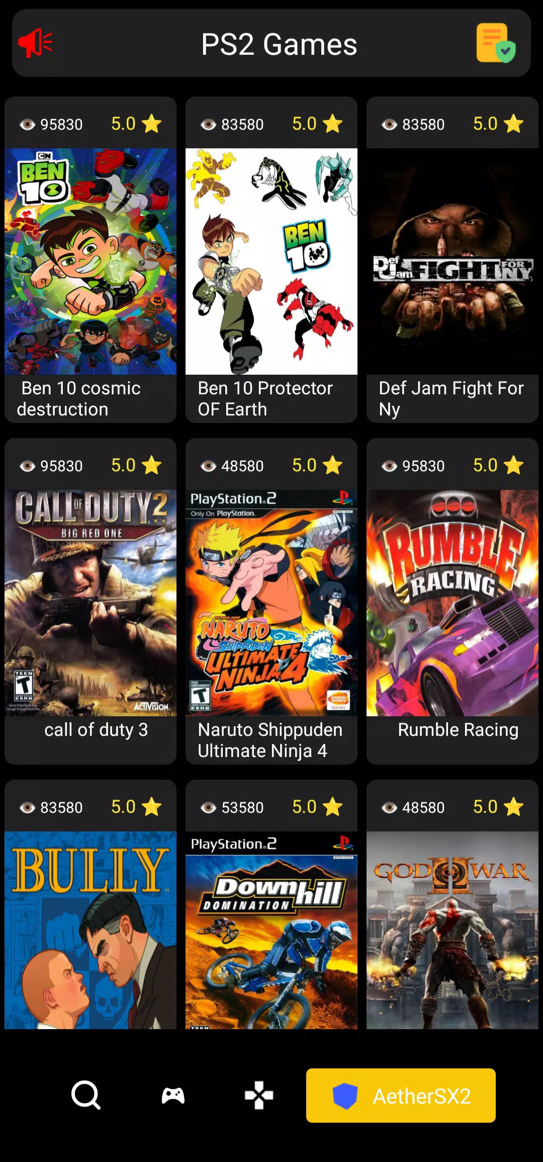PS2 ISO Games Emulator