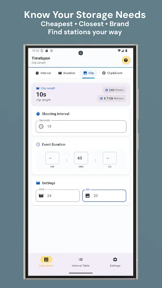 Timelapse Calculator