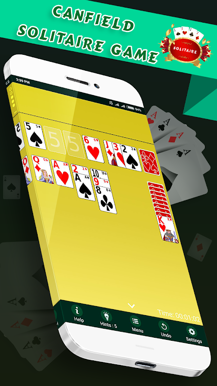 Canfield Solitaire  -  Free Classic Card Game