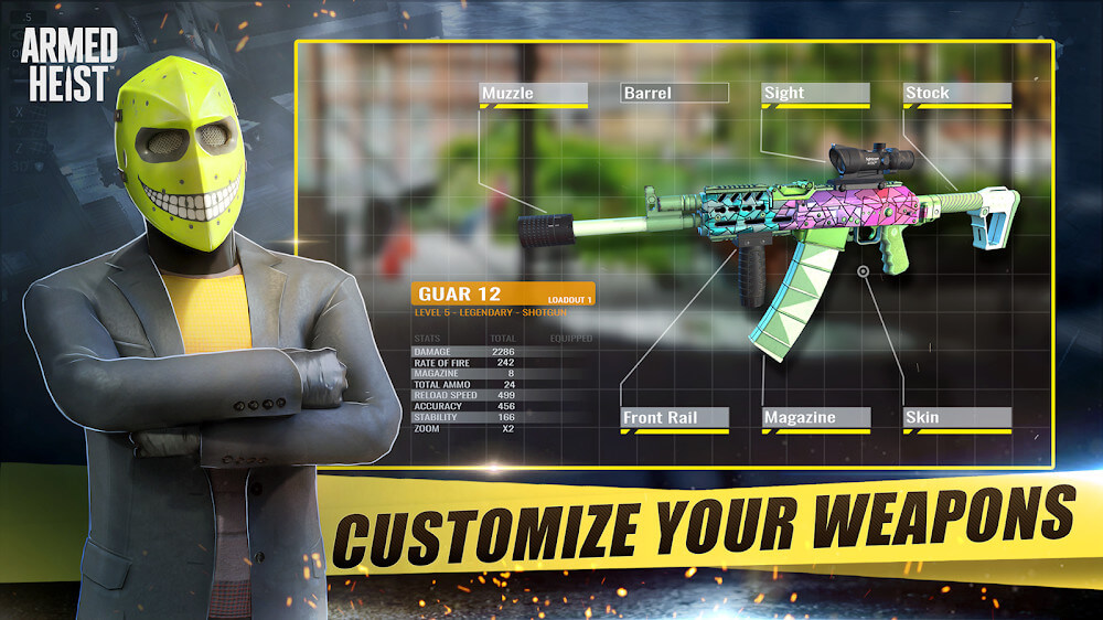 Armed Heist: Shooting gun