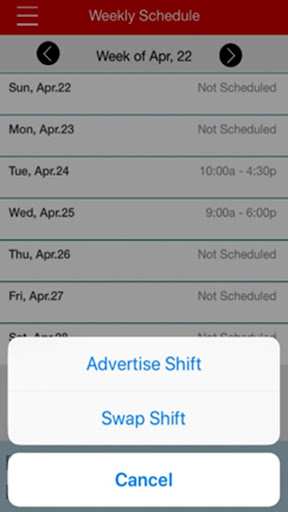 CVS mySchedule ESS
