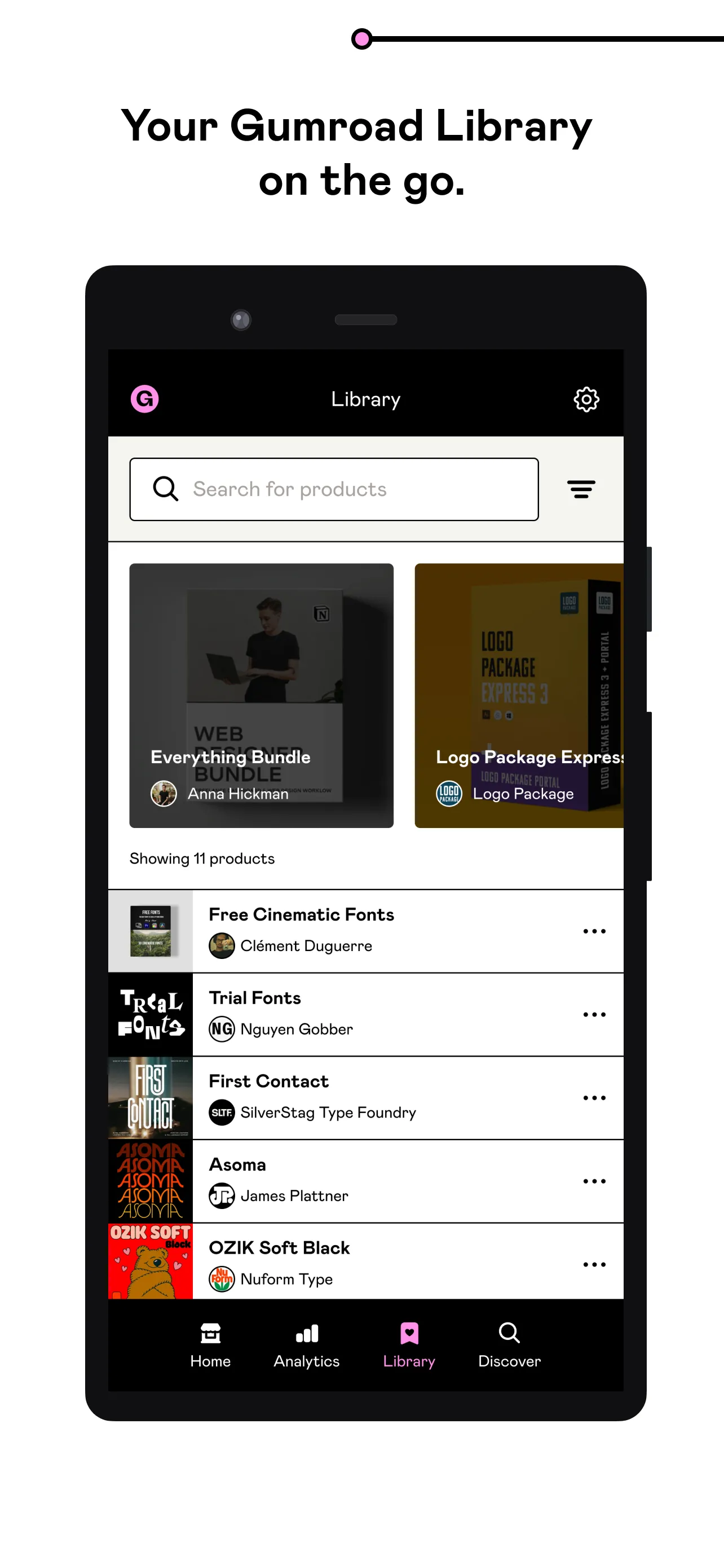 Gumroad Library