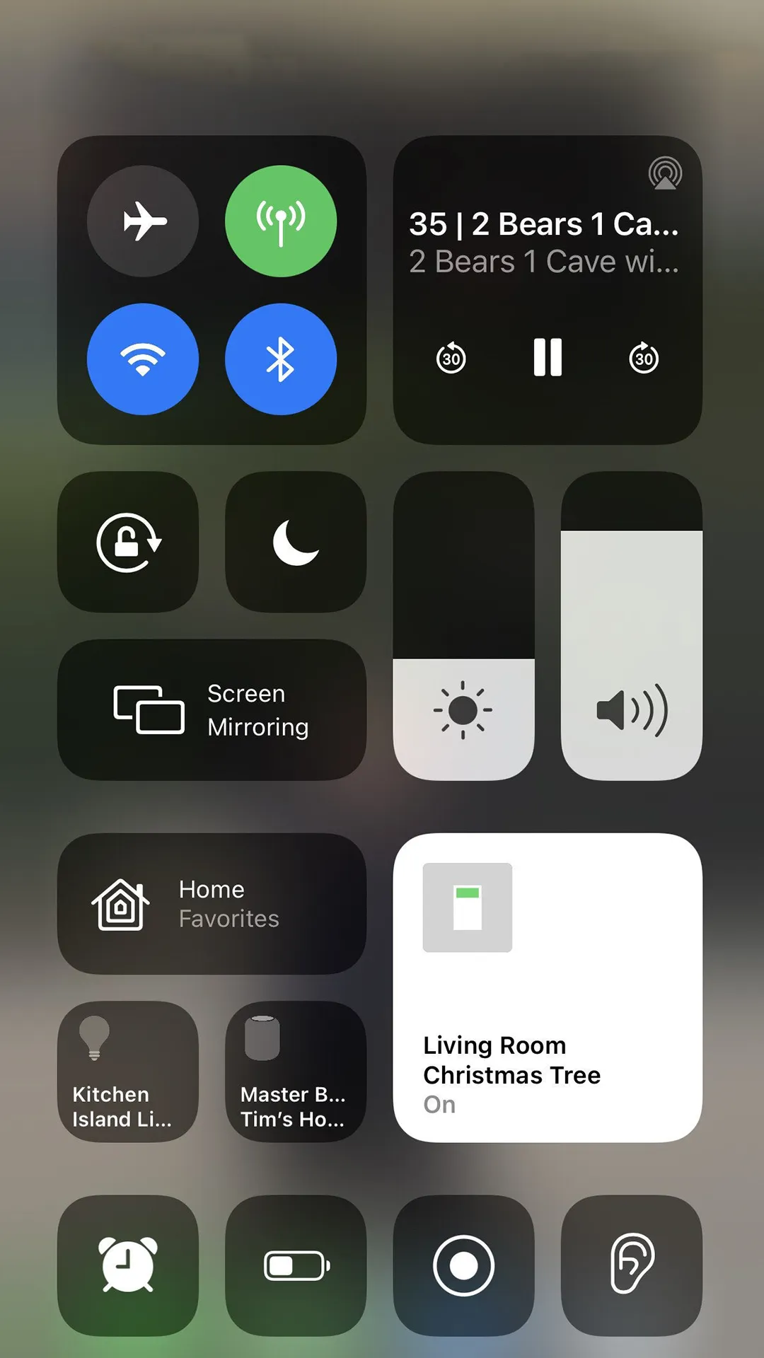 IPhone Control Center