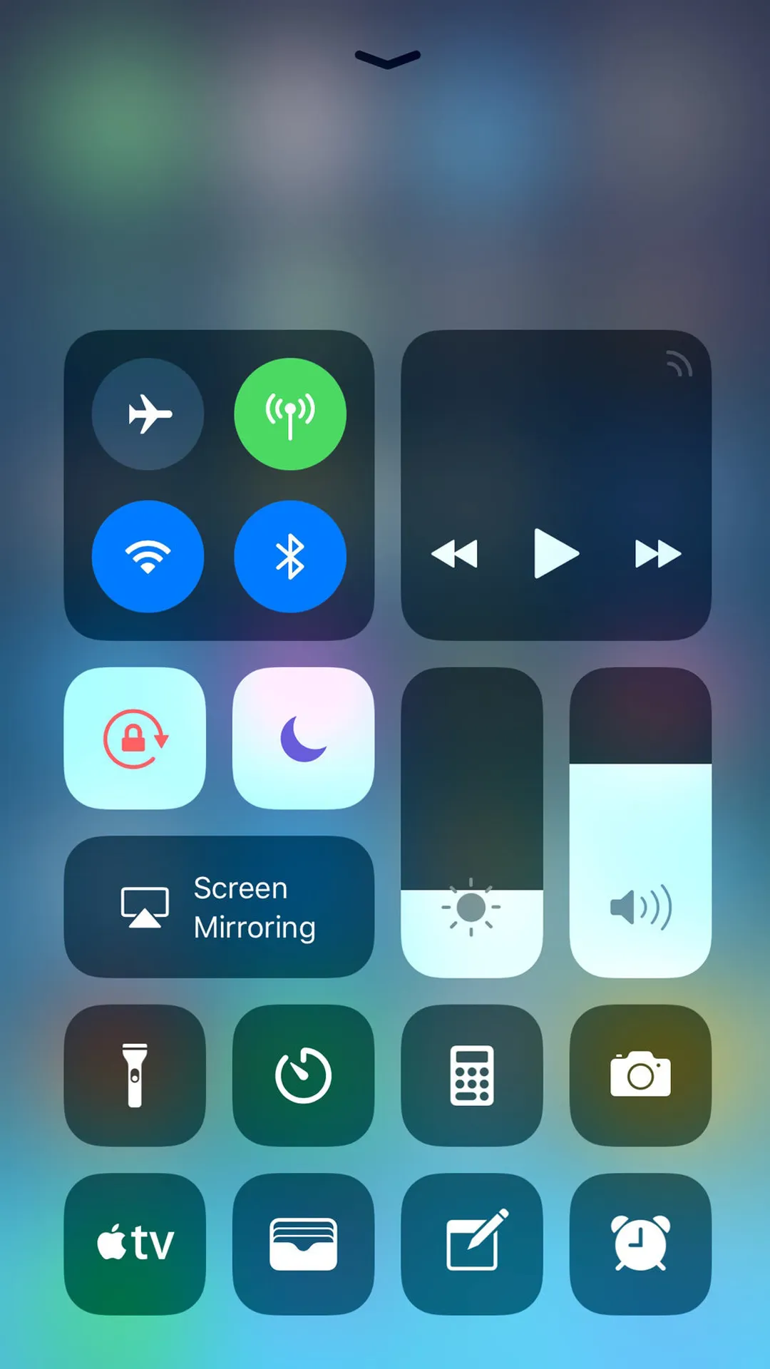 IPhone Control Center