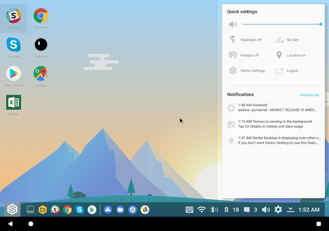 Sentio Desktop