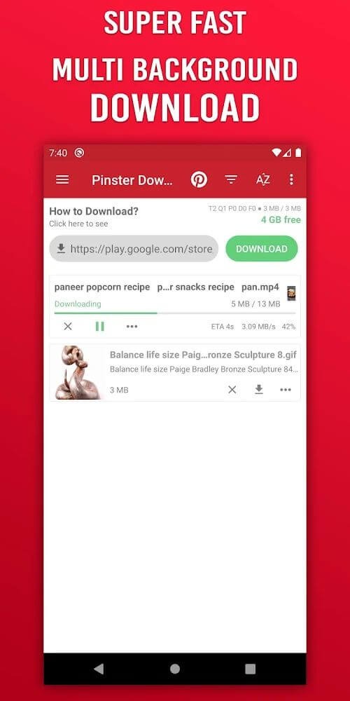 Pinster Advanced Downloader