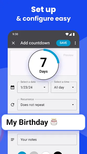 Countdown Widget