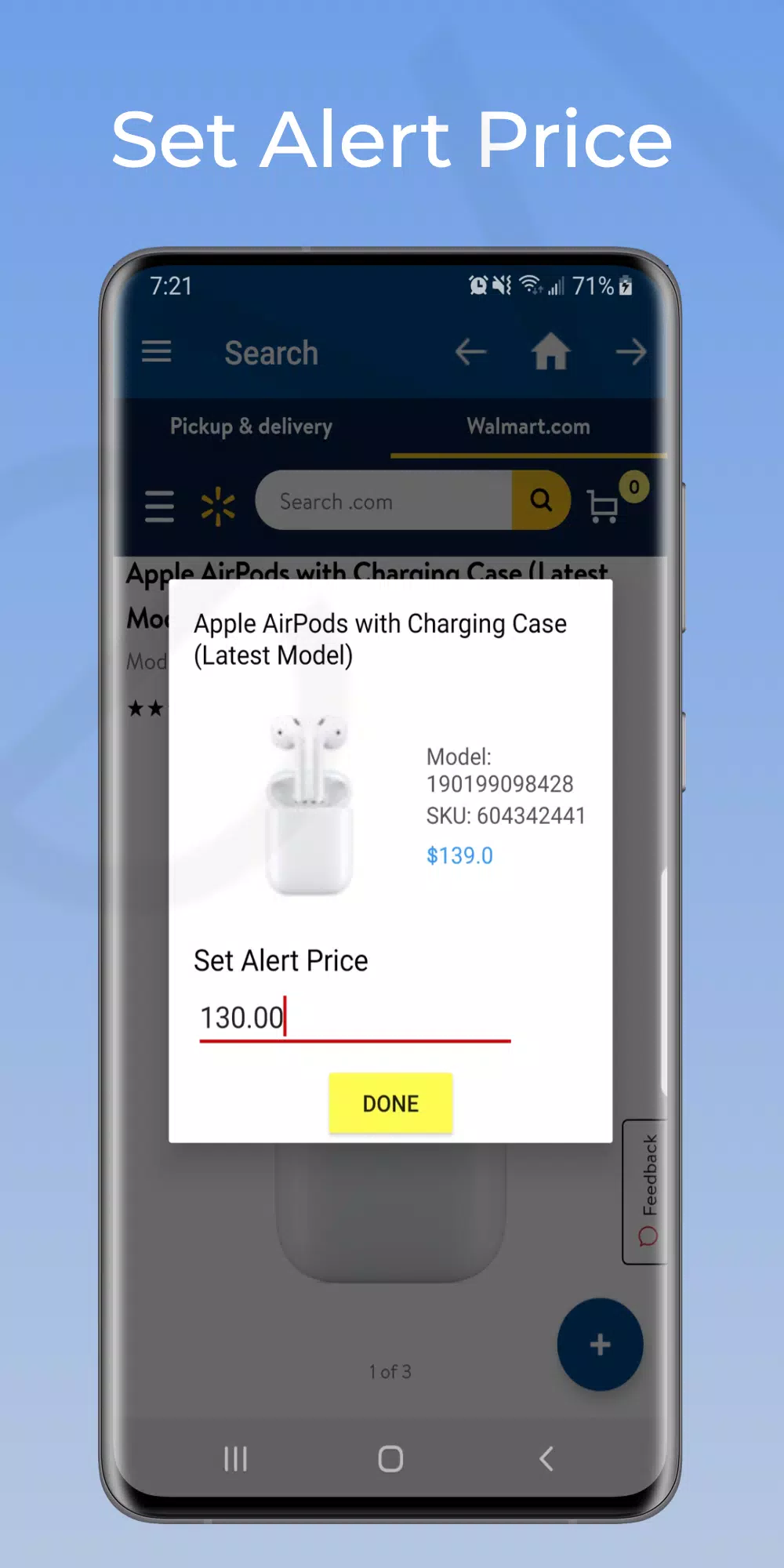 Price Tracker for Walmart