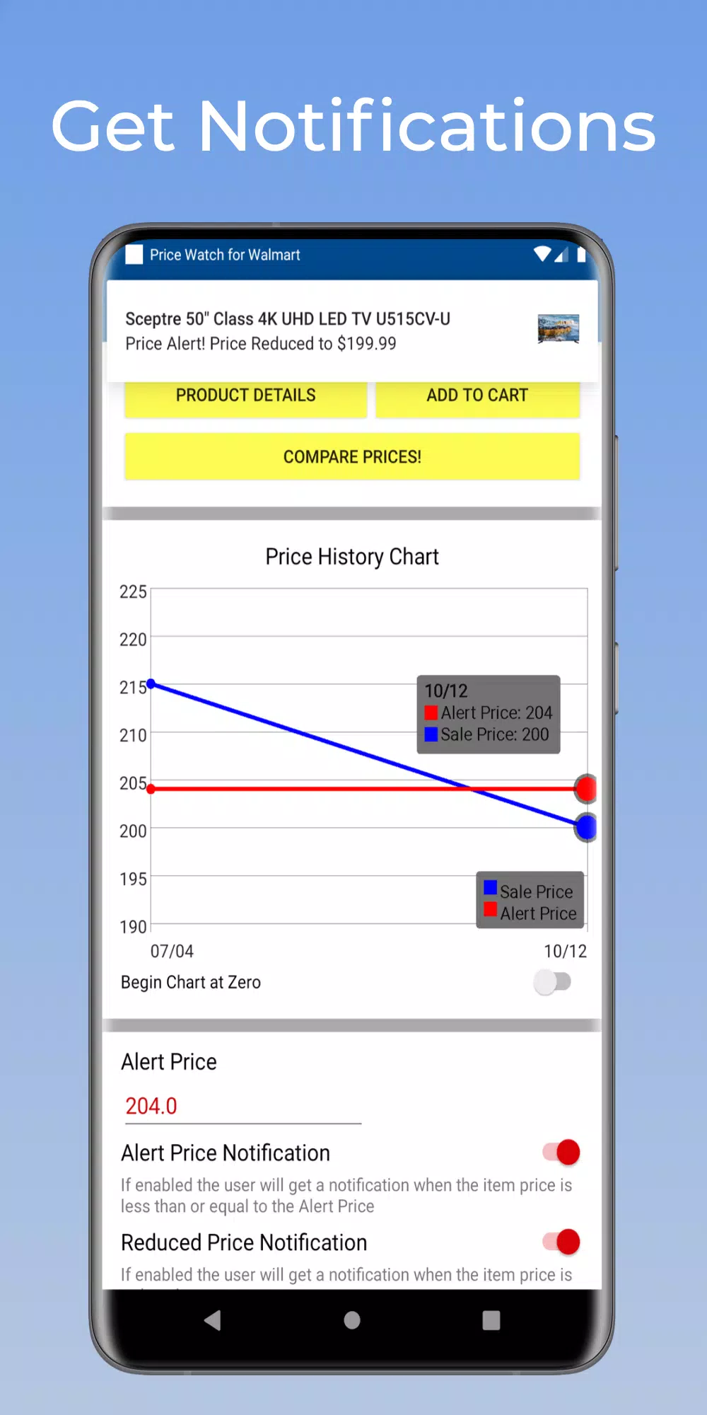 Price Tracker for Walmart