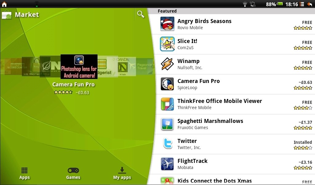 Android Market 1.1.0