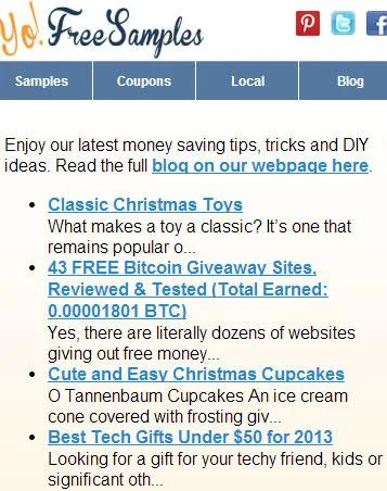 Yo Free Samples