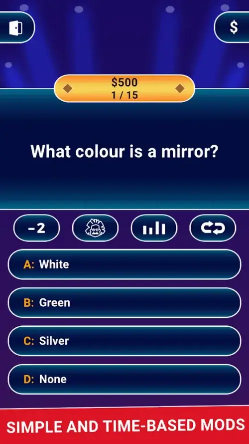 MILLIONAIRE TRIVIA Game Quiz