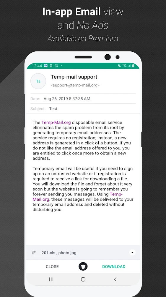 Temp Mail Mod