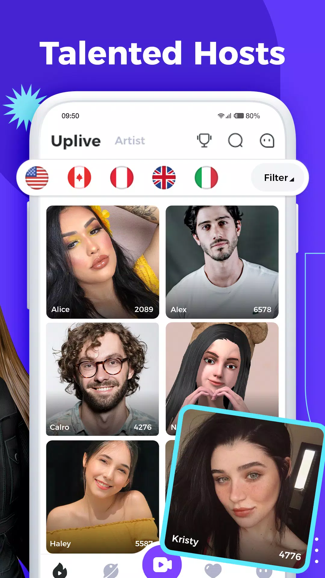 Uplive-Live Stream, Go Live