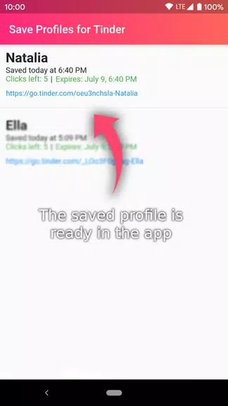 Save Profiles for Tinder