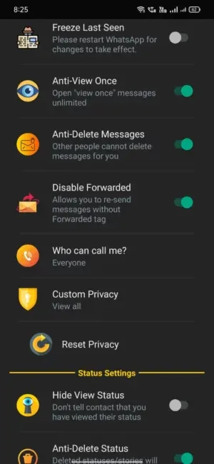WhatsApp Black Gold