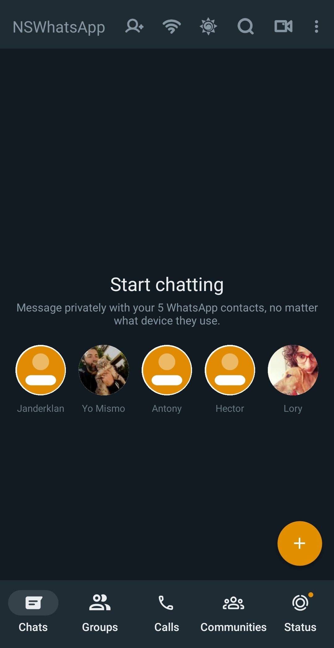NS WhatsApp Orange NS WhatsApp Orange