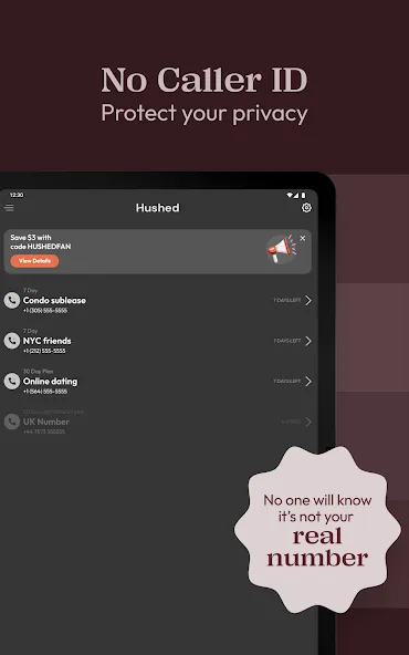 Hushed
