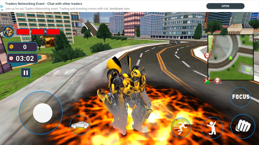 Grand Robot Car Transform 3D Game