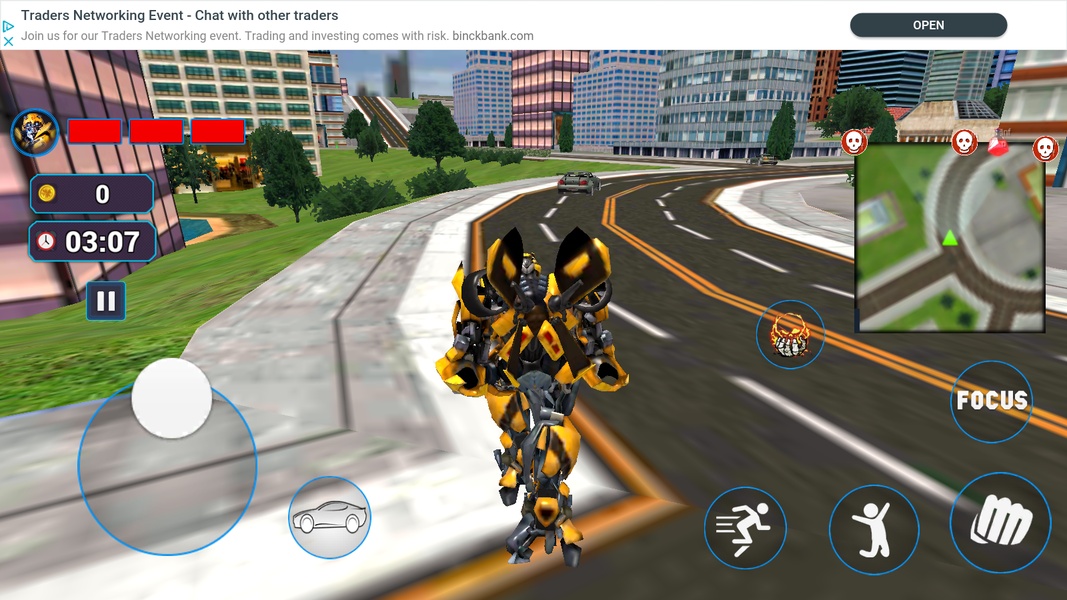 Grand Robot Car Transform 3D Game