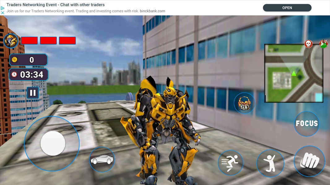 Grand Robot Car Transform 3D Game