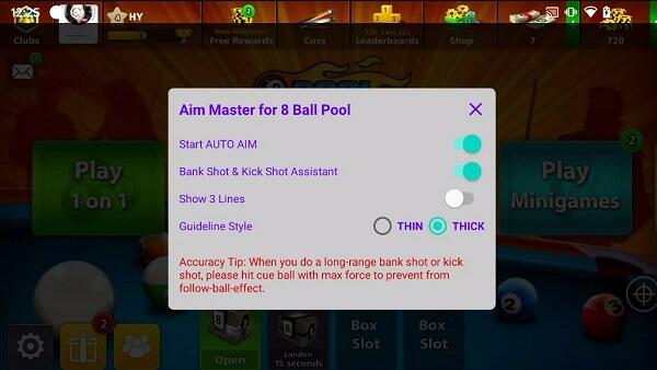 Aiming Master for 8 Ball Pool
