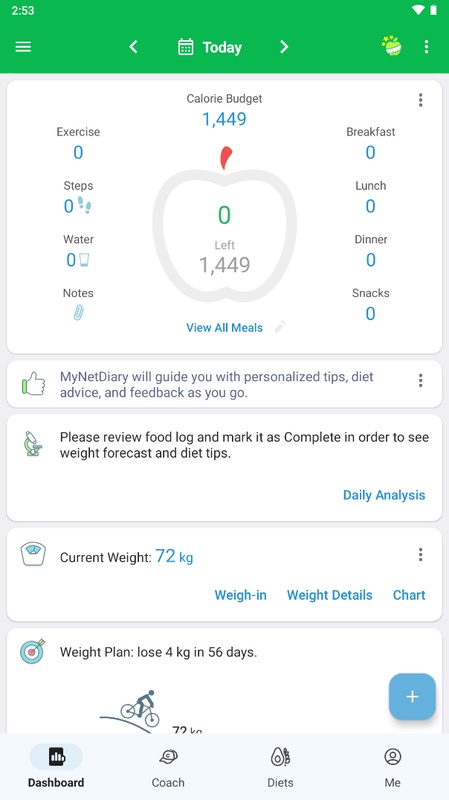 Calorie Counter - MyNetDiary