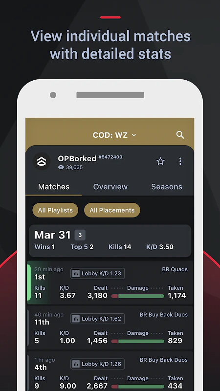 Tracker Network Stats