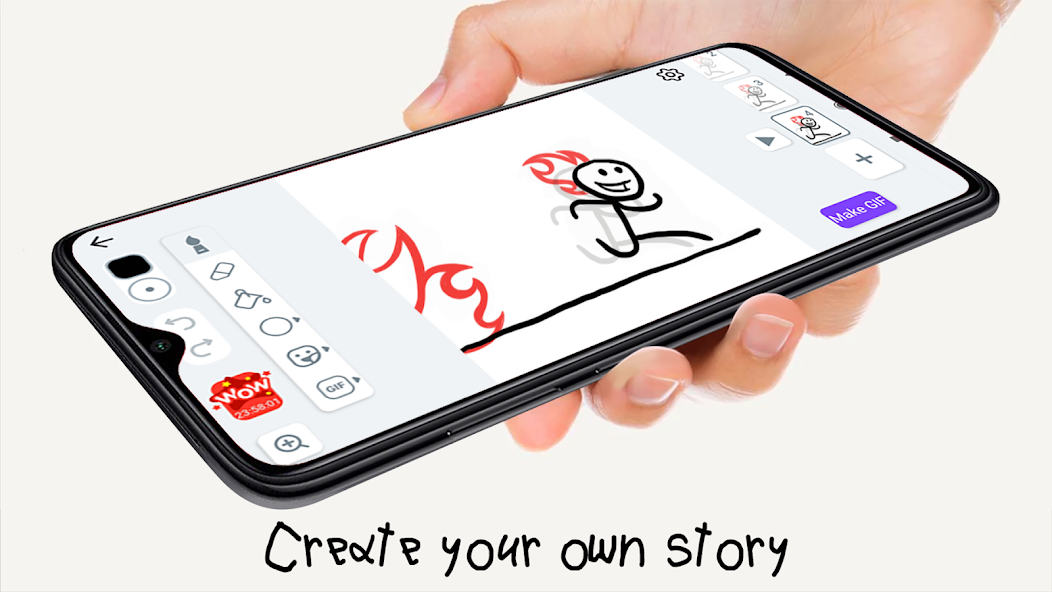 Stickman: draw animation