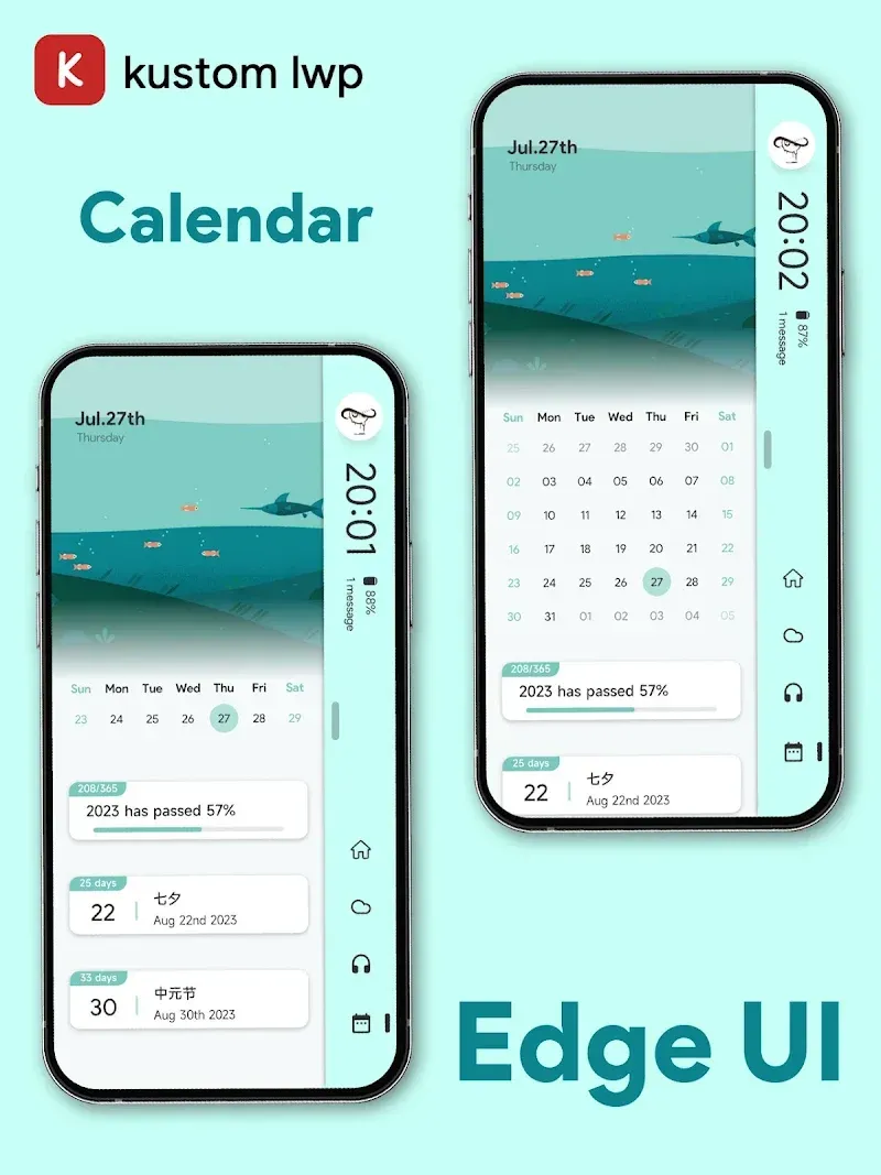 EdgeUI For KLWP