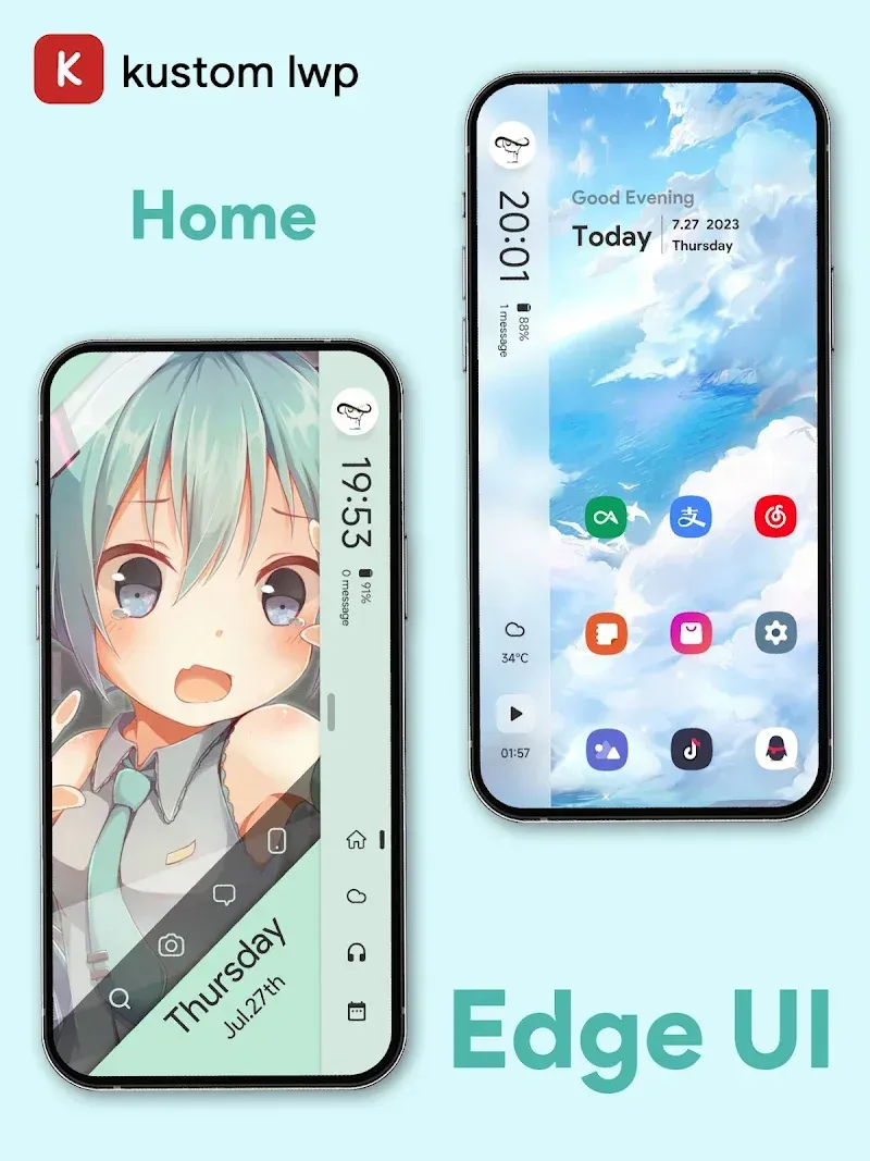 EdgeUI For KLWP
