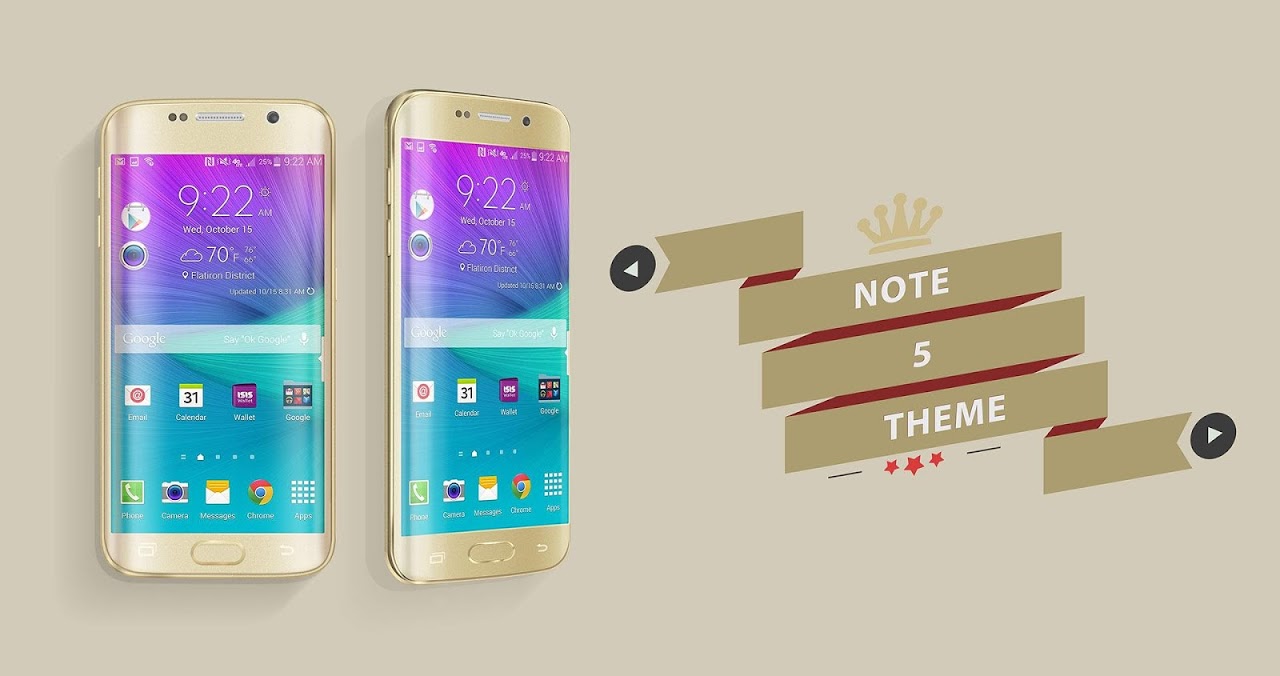 Note 5 Galaxy Launcher Theme