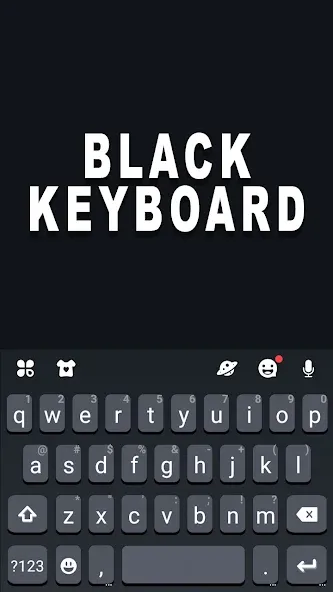Latest Black Keyboard Theme
